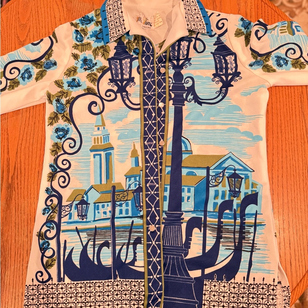 Vintage 1070's Mr Fine Landscape Shirt.